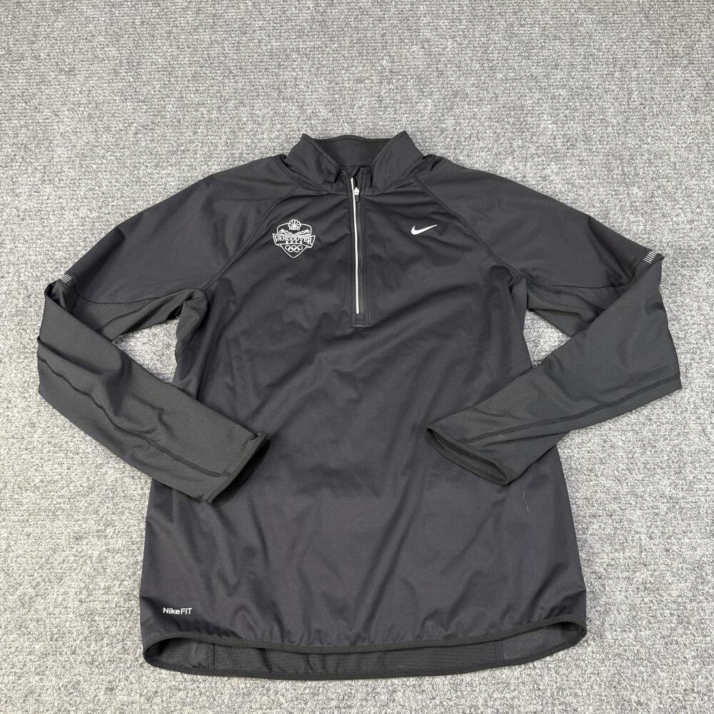 Nike Pullover Mens Medium Black NikeFITDRY Vancouver 2010 Running jacket